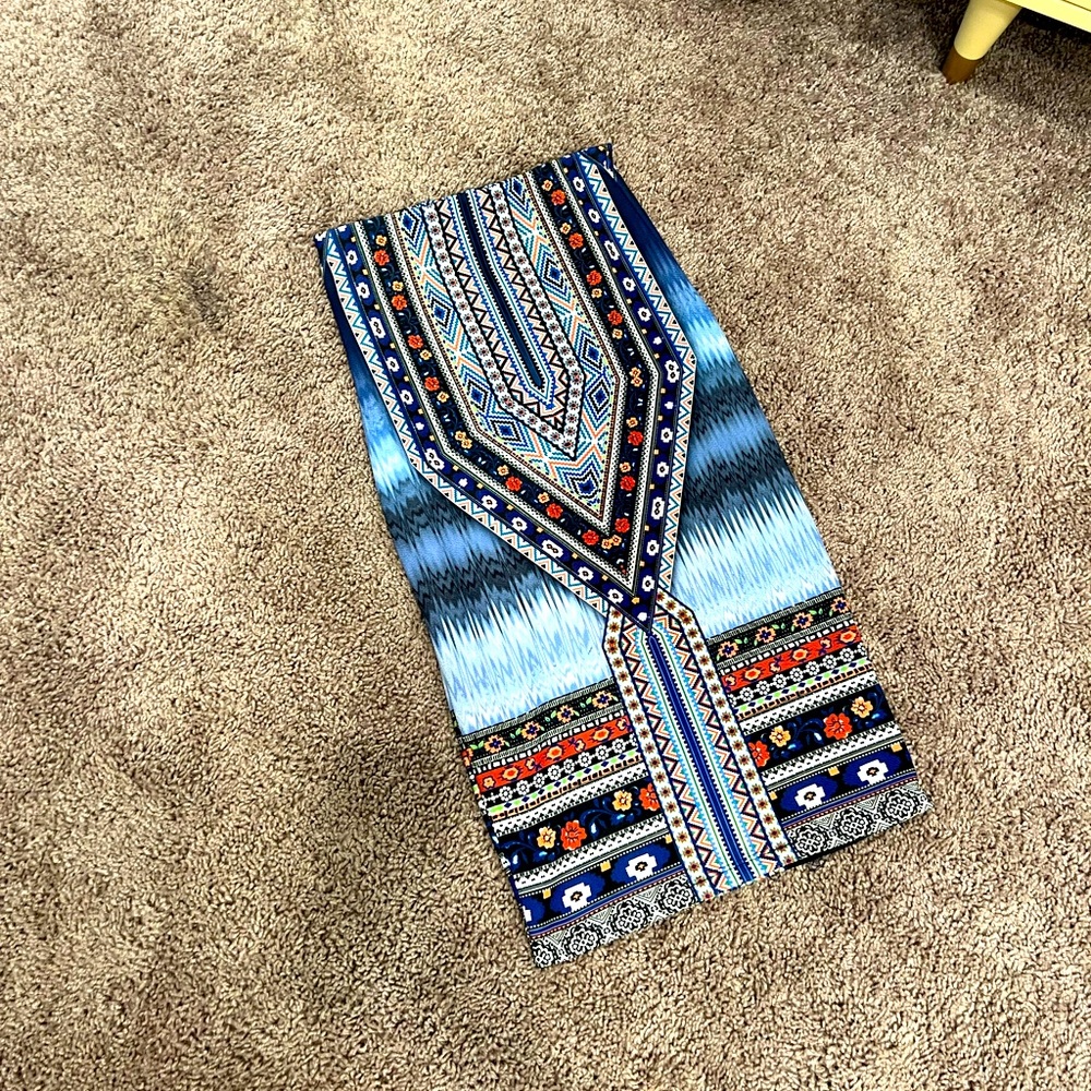 High Waist Knee Length Skirt